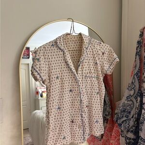 Roller Rabbit New York Hearts Short Sleeve Polo Pajamas